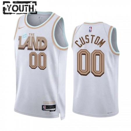 Cleveland Cavaliers Custom Nike 2022-23 City Edition Valkoinen Lasten Pelipaidat Swingman